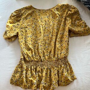 Floral Yellow Women's Top